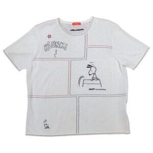Vintage Greenclubs Short Sleeve Embroidered & Beading Snoopy Graphic Tee OS